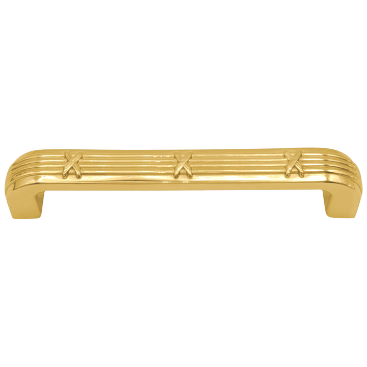 5 Inch Ribbon & Reed Trellis Cabinet Pull (Several Finishes Available)
