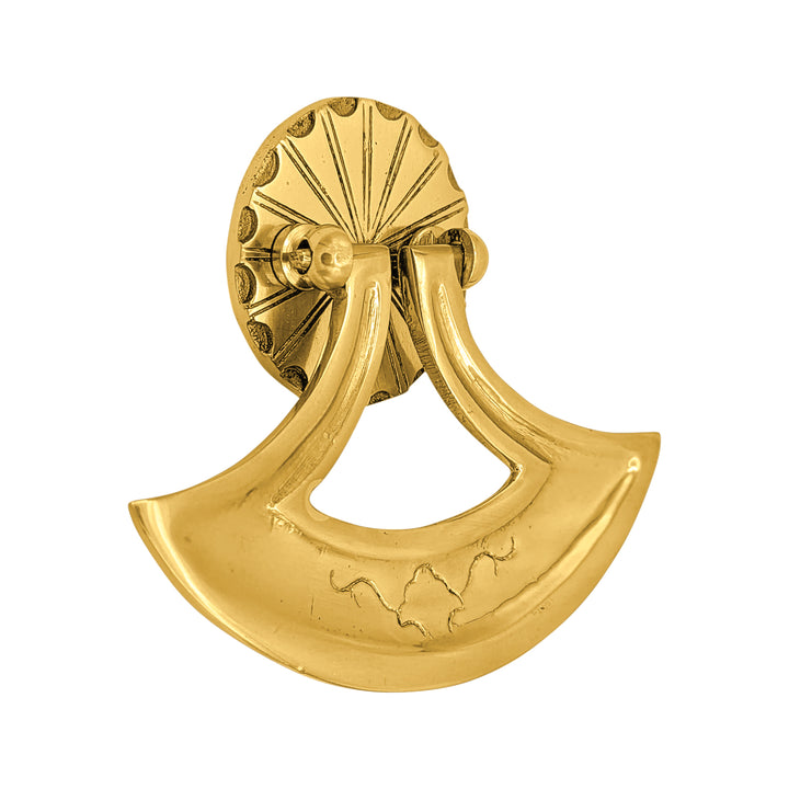 4 Inch Solid Brass Curved Drop Pull (Several Finishes Available)