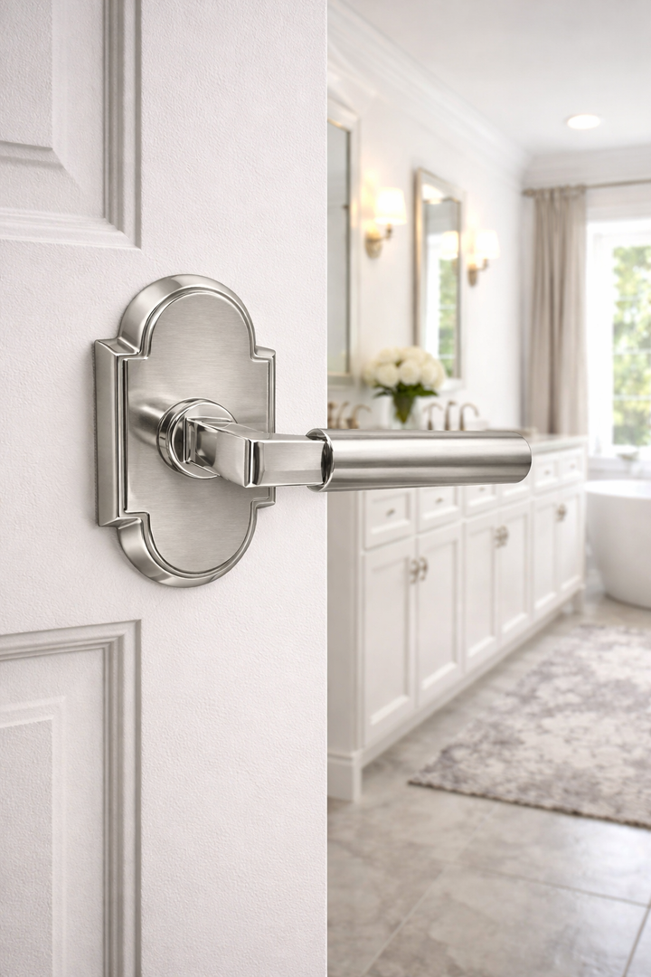 Magnifique® Arched Door Set with Modern Smooth Lever (Several Finishes Available)