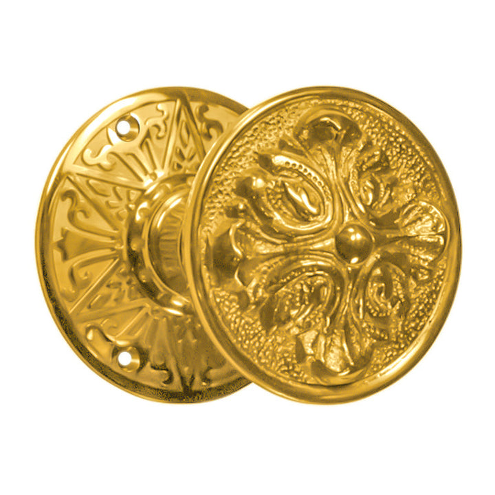 Eastlake Rosette Door Set with Romanesque Door Knobs (Several Finishes Available)