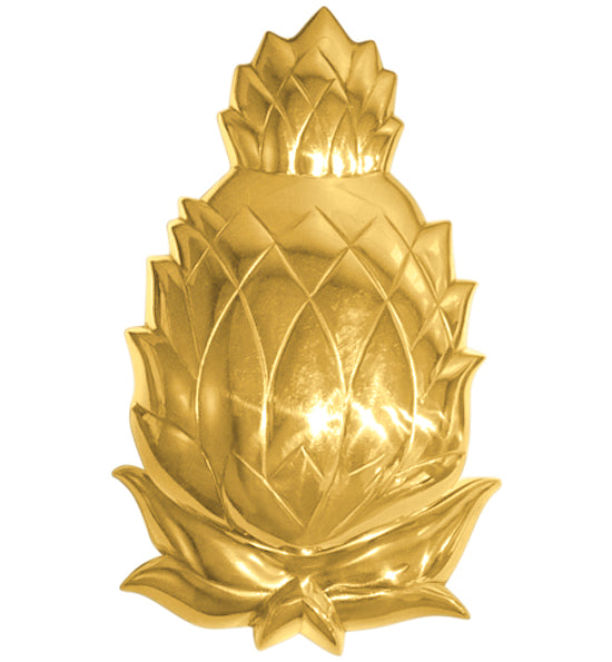 7 1/2 Inch Pineapple Brass Door Knocker (Several Finishes Available)