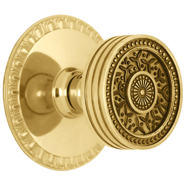 Egg & Dart Rosette Door Set with Rice Pattern Door Knobs (Several Finishes Available)