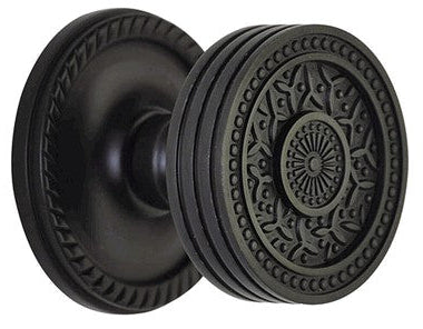 Georgian Roped Rosette Door Set with Rice Pattern Door Knobs (Several Finishes Available)