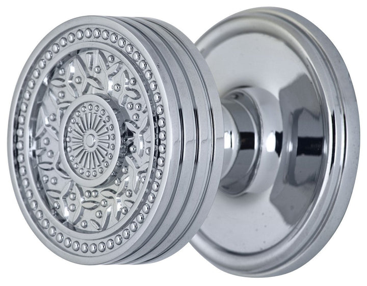 ##Antique Hardware## Traditional Rosette Door Set with Rice Pattern Door Knobs (Several Finishes Available)