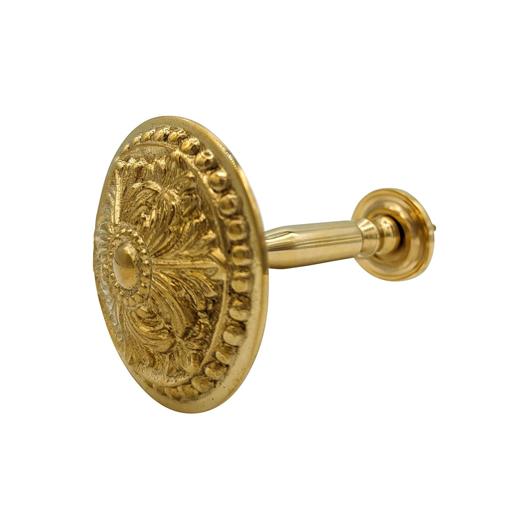 ##Antique Hardware## Solid Brass Baroque Style Curtain Tie Back (Polished Brass Finish)