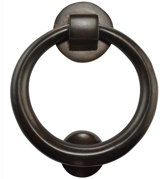 ##Antique Hardware## Traditional 5 Inch Brass Ring Door Knocker (Several Finishes Available)