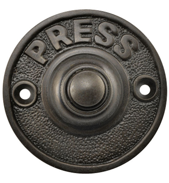 ##Antique Hardware## Classic American PRESS Doorbell Push Button  (Several Finishes Available)