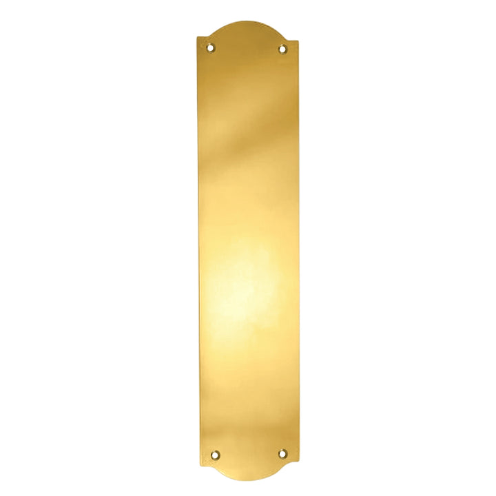 12 Inch Solid Brass Oval Push Plate (Several Finishes Available)
