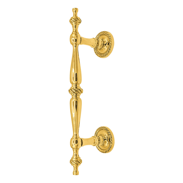 9 1/2 Inch Overall (6 Inch C-C) Solid Brass Rope Style Handle (Several Finishes Available)