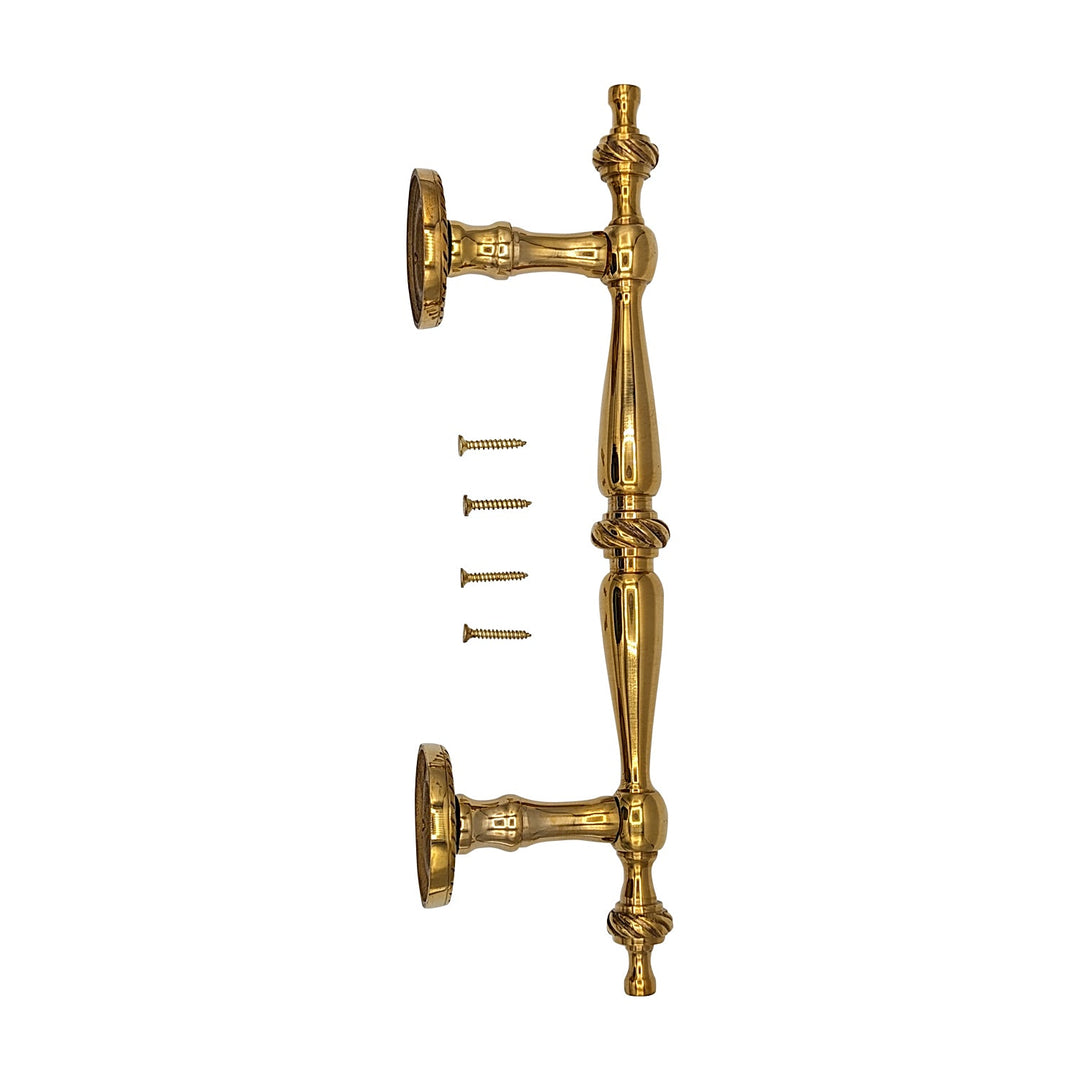 ##Antique Hardware## 9 1/2 Inch Overall (6 Inch C-C) Solid Brass Georgian Style Handle (Several Finishes Available)