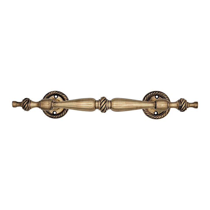 ##Antique Hardware## 9 1/2 Inch Overall (6 Inch C-C) Solid Brass Georgian Style Handle (Several Finishes Available)