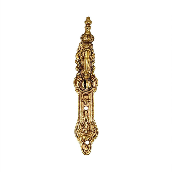 ##Antique Hardware## 4 Inch Solid Brass Baroque / Rococo Drop Pull