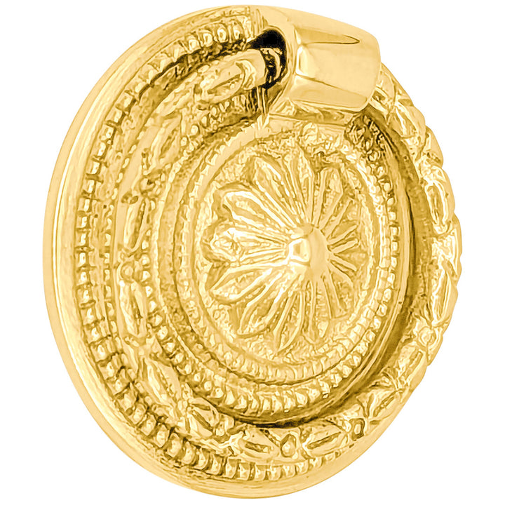 1 3/4 Inch Victorian Style Ring Pull (Several Finishes Available)