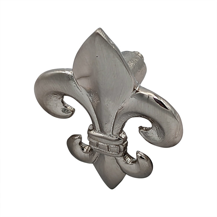 ##Antique Hardware## 2 5/8 Inch Large Oversized Antique Fleur de Lis Cabinet & Furniture Knob (Several Finishes Available)