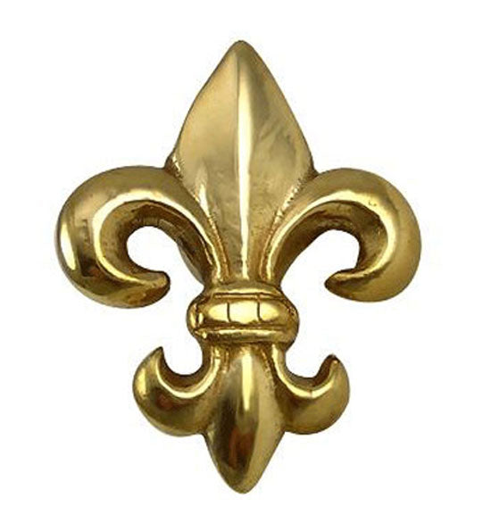 ##Antique Hardware## 1 5/8 Inch Fleur de Lis Cabinet & Furniture Knob