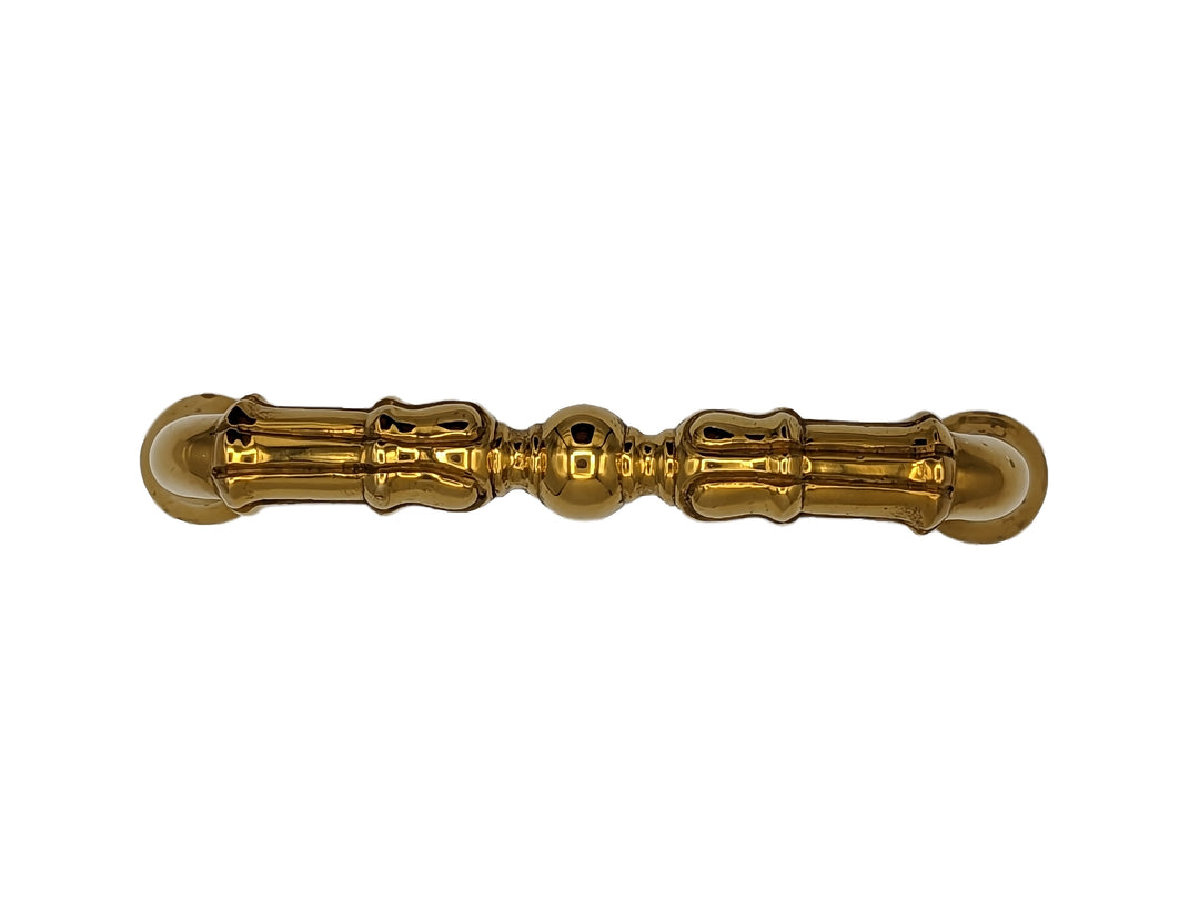 ##Antique Hardware## 5 Inch Overall (4 1/3 Inch c-c)  Solid Brass Victorian Style Pull