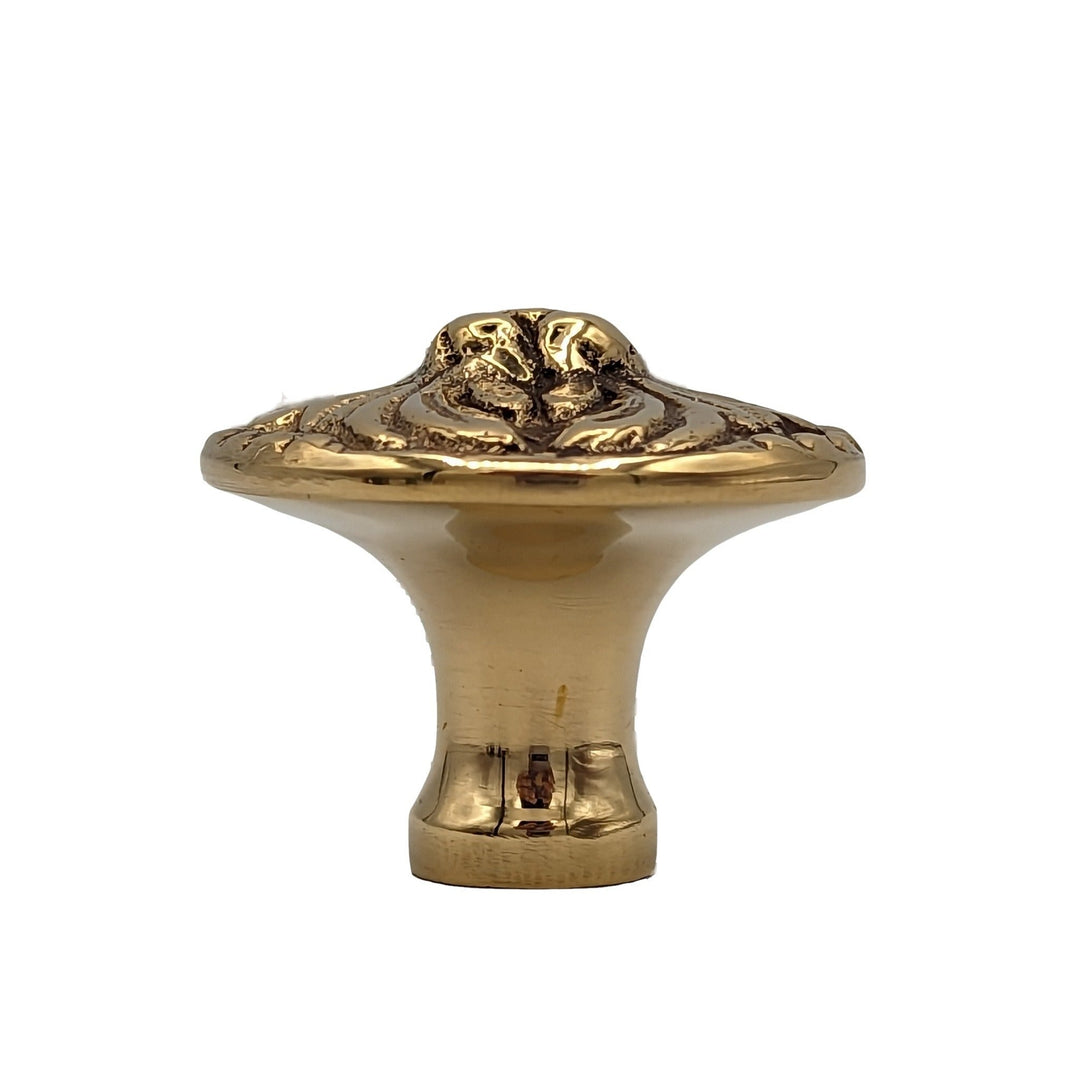 ##Antique Hardware## 1 1/4 Inch Solid Brass Victorian Rococo Cabinet and Furniture Knob (Several Finishes Available)