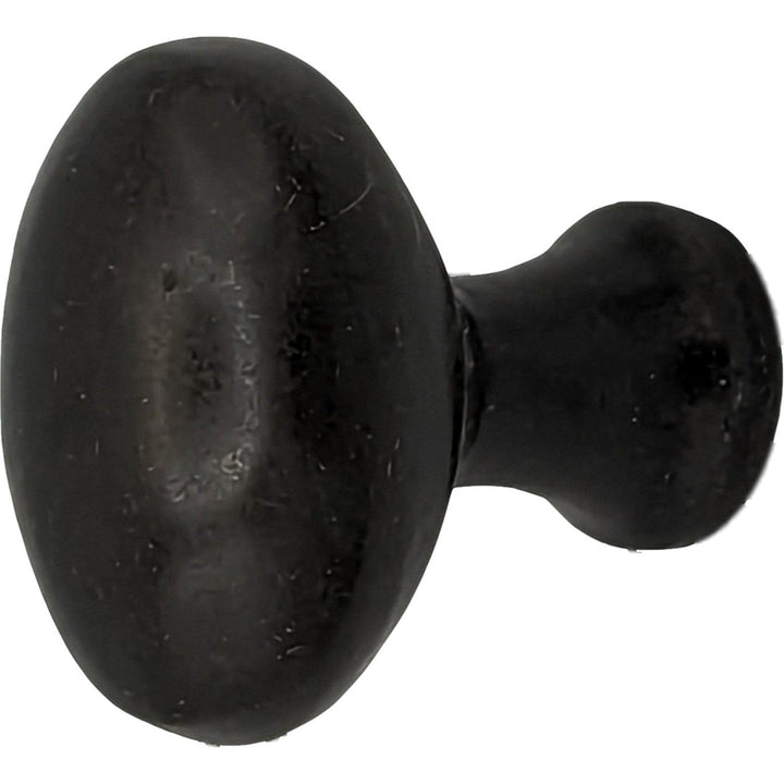 ##Antique Hardware## 1 1/4 Inch Solid Brass Traditional Egg Shaped Cabinet & Furniture Knob