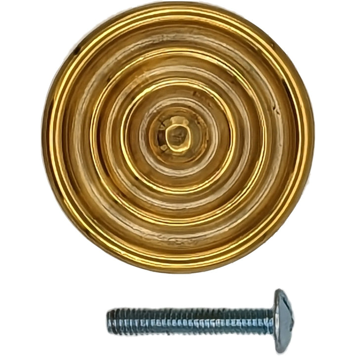 ##Antique Hardware## 1 1/2 Inch Concentric Circle Cabinet Knob (Several Finishes Available)