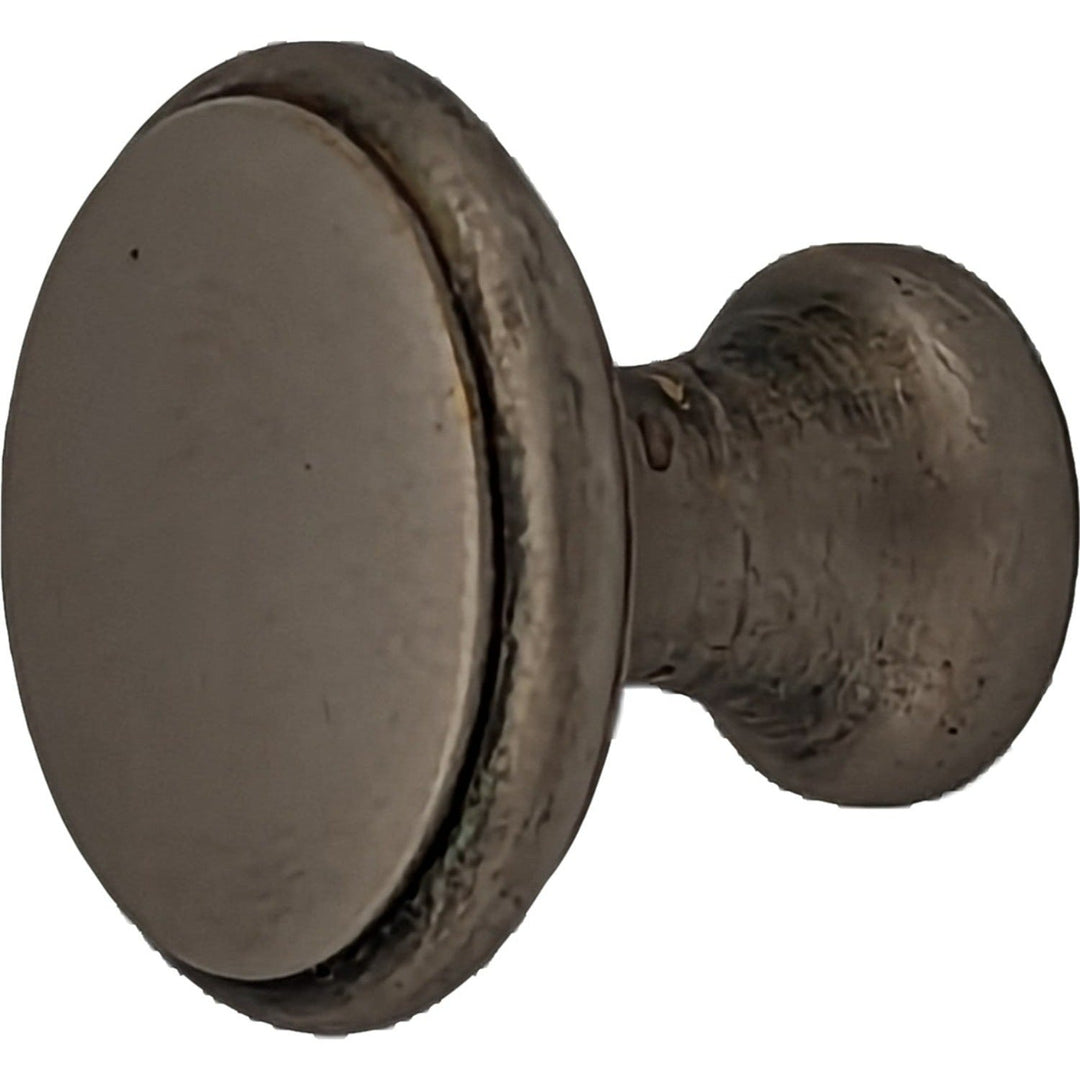 ##Antique Hardware## 1 Inch Brass Flat Top Round Cabinet & Furniture Knob