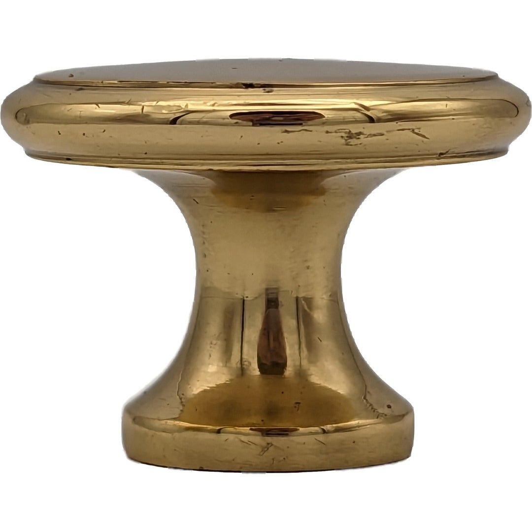 ##Antique Hardware## 1 1/2 Inch Brass Flat Top Cabinet Knob (Several Finishes Available)