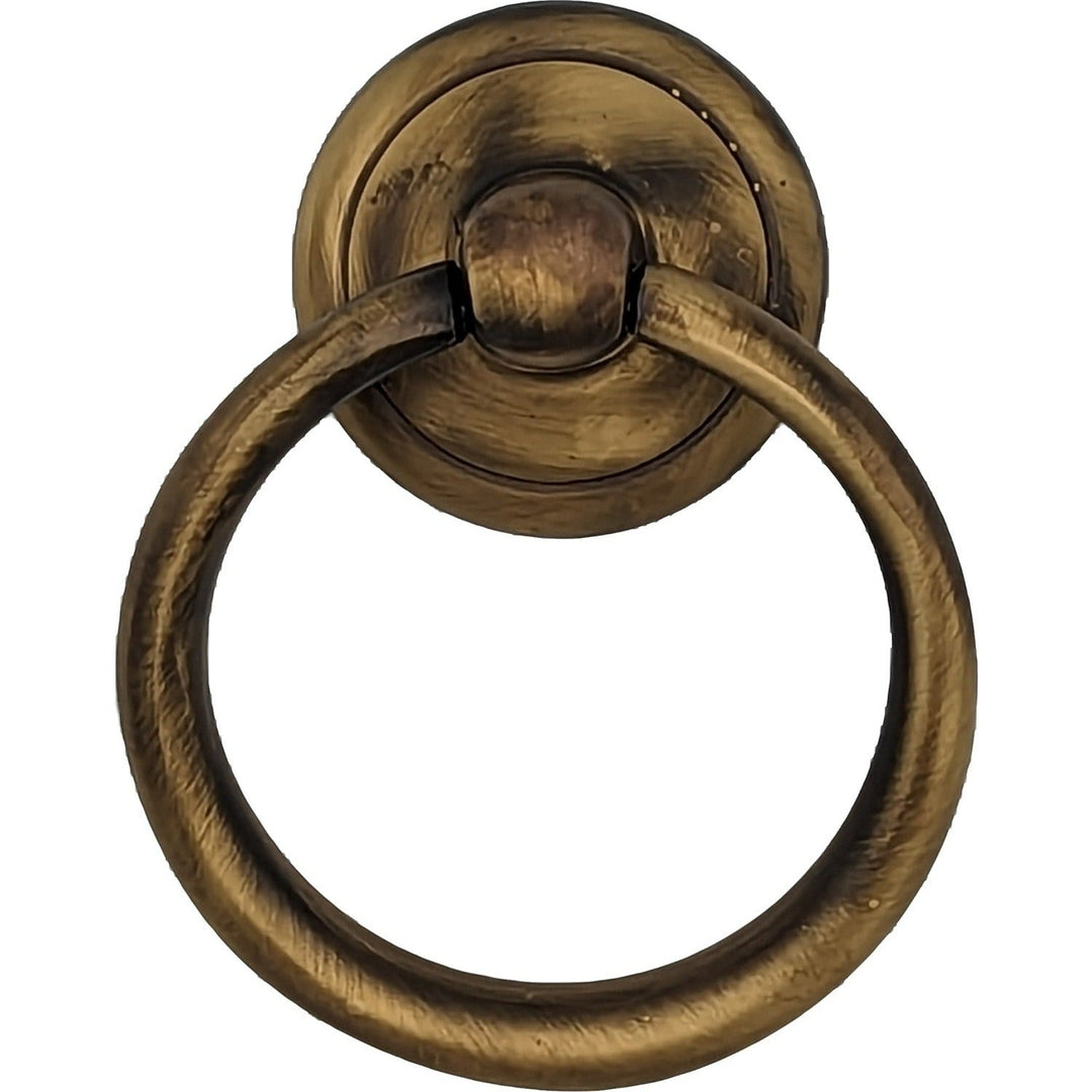 ##Antique Hardware## 2 1/2 Inch Solid Brass Ring Pull (Several Finishes Available)