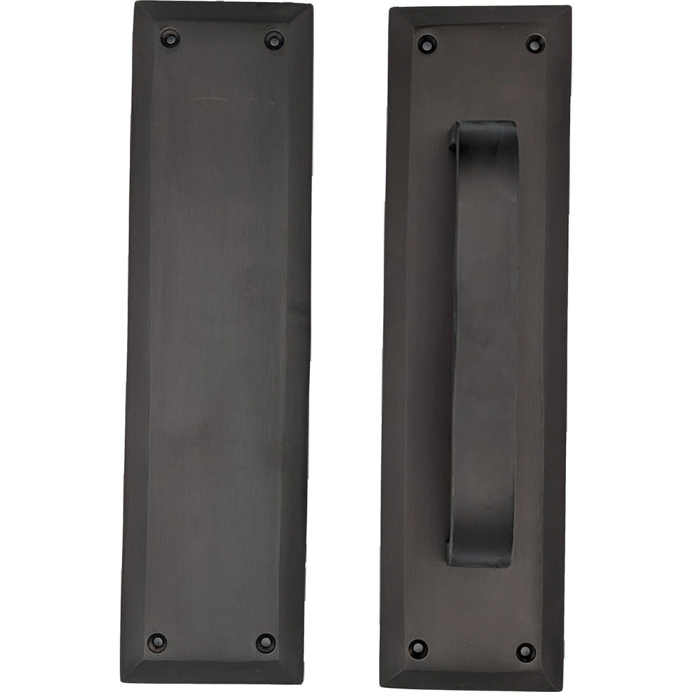 ##Antique Hardware## 10 Inch Quaker Style Pull and Push Plate Set (Several Finish Options)