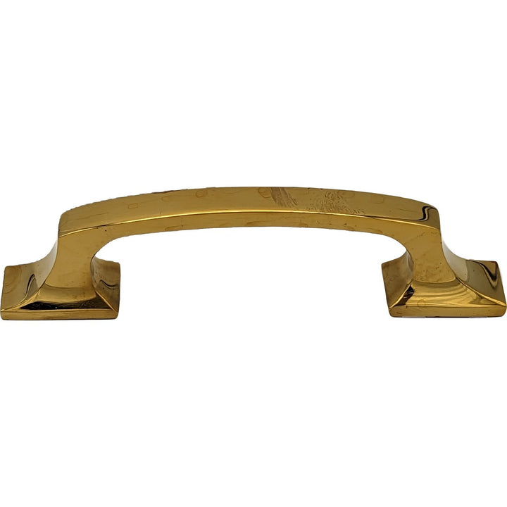 ##Antique Hardware## 5 1/4 Inch Overall (3 3/4 Inch c-c) Traditional Solid Brass Pull