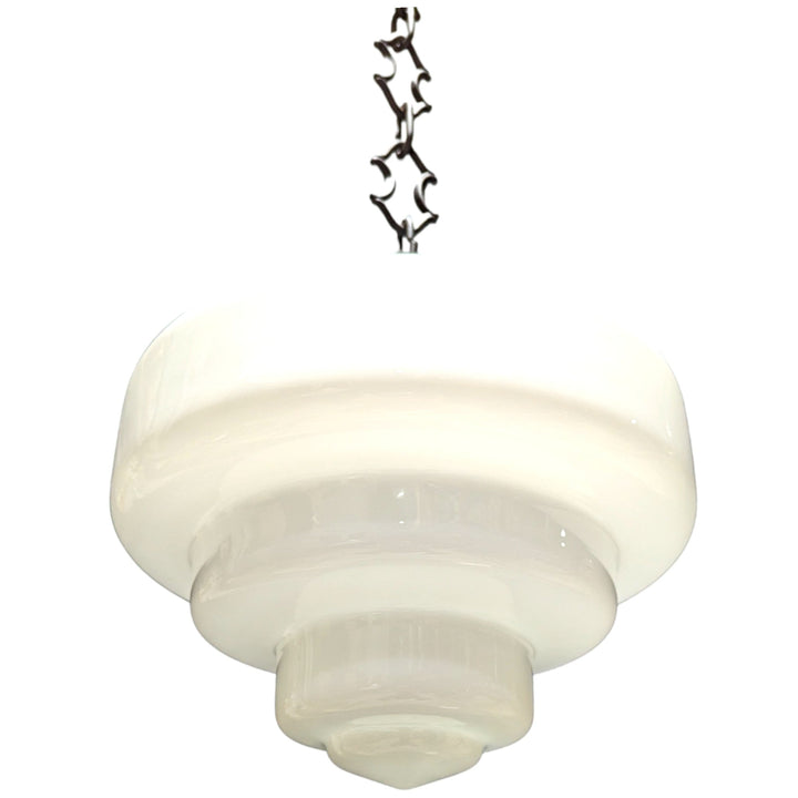 ##Antique Hardware## 28 1/2 Inch Manhattan Skyscraper Nouveau Style Chain Light (Oil Rubbed Bronze Finish)