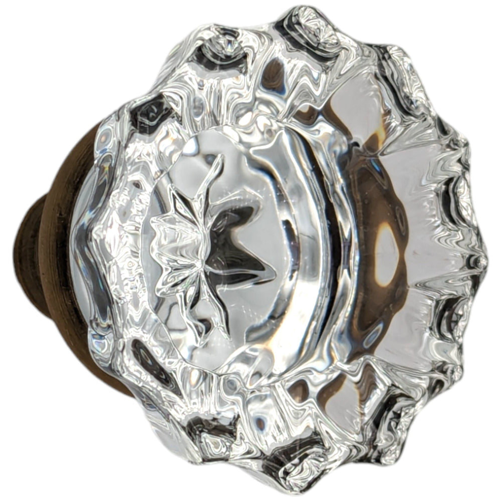 ##Antique Hardware## Fluted Crystal Spare Knob Set (Several Finishes Available)