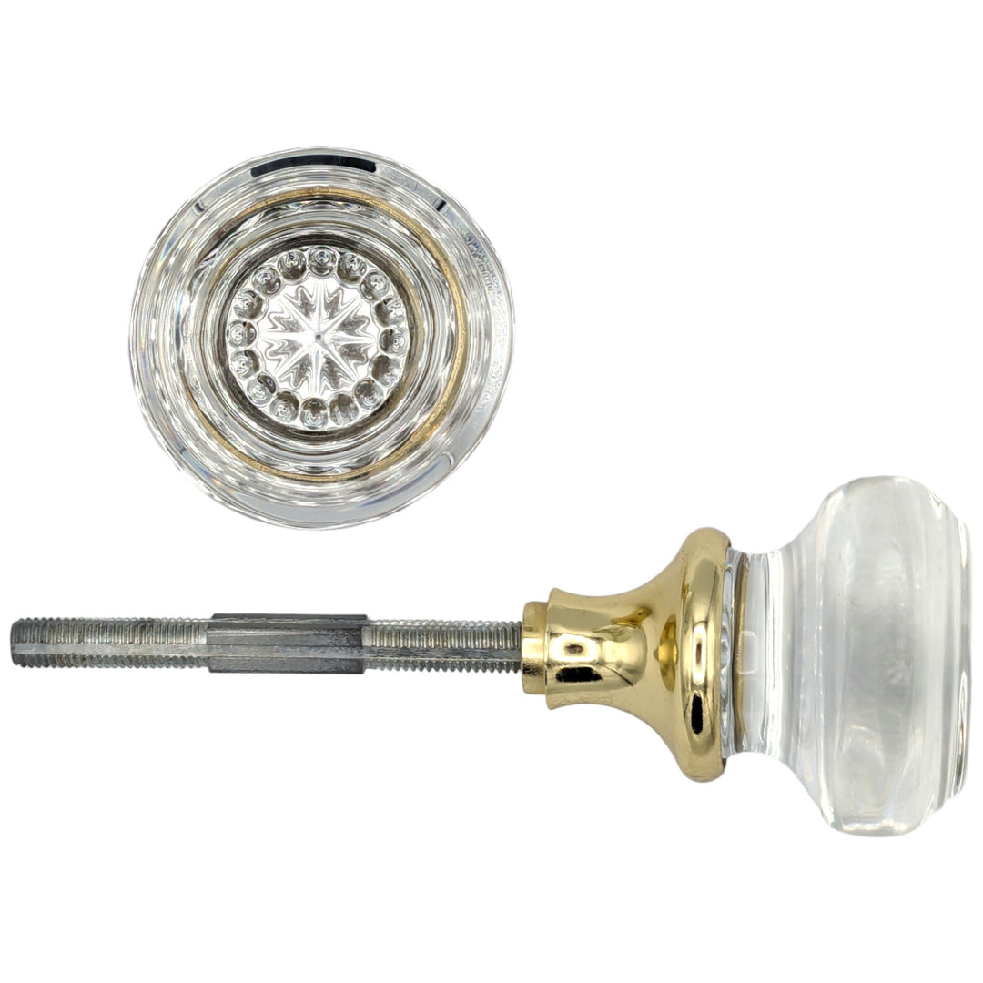 ##Antique Hardware## Round Crystal Spare Door Knob Set (Several Finishes Available)