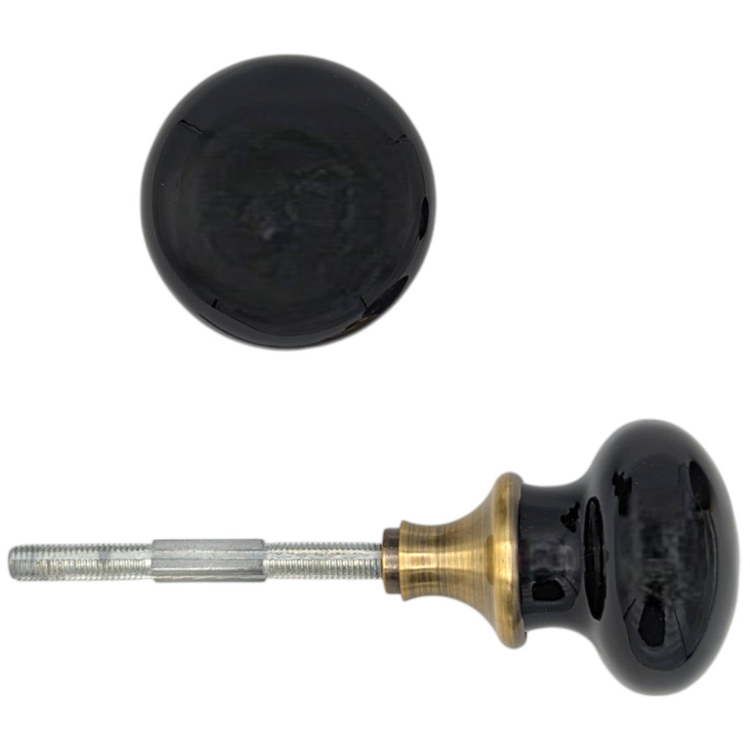 ##Antique Hardware## Black Porcelain Spare Knob Set (Several Finishes Available)