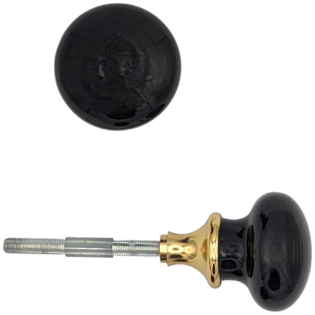 ##Antique Hardware## Black Porcelain Spare Knob Set (Several Finishes Available)