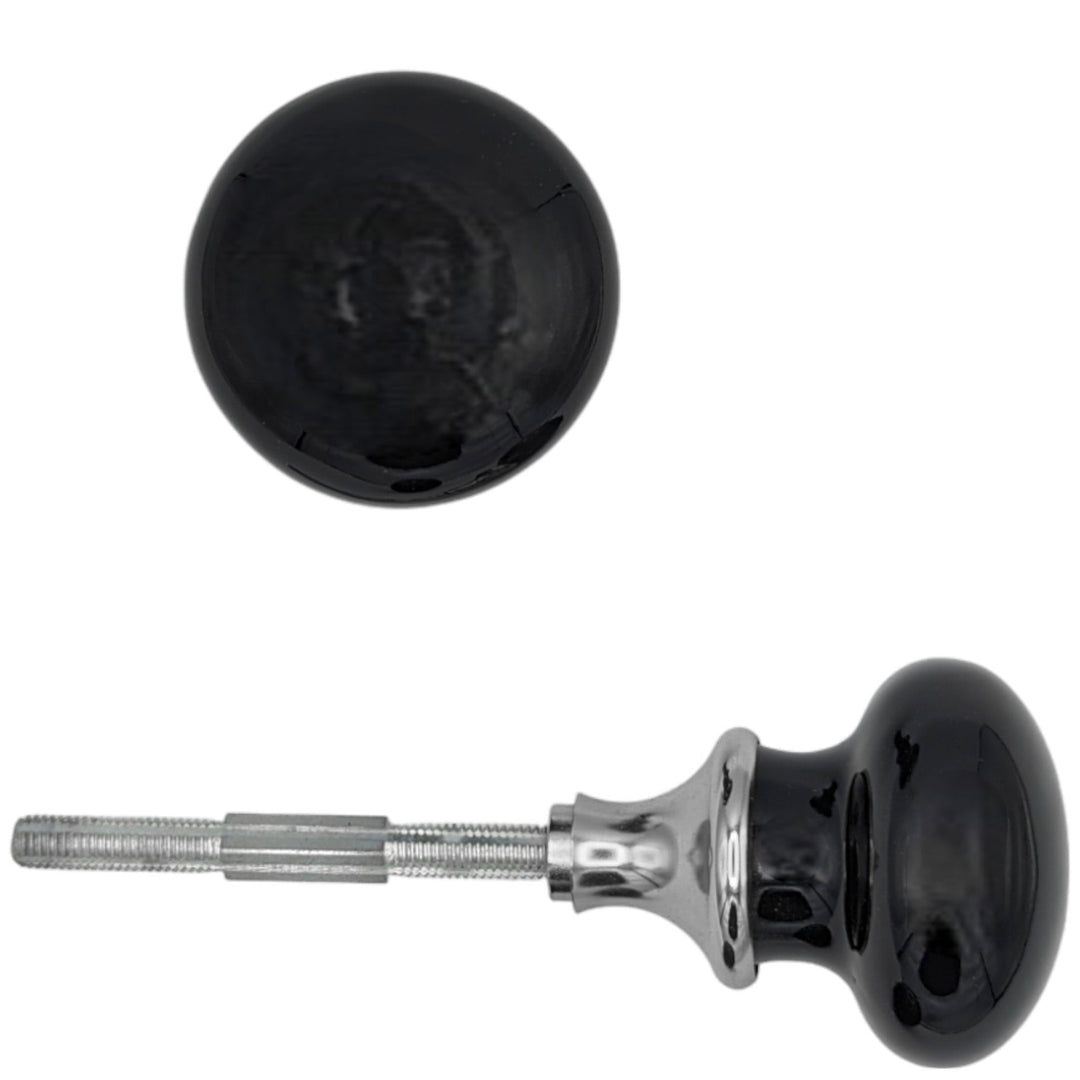 ##Antique Hardware## Black Porcelain Spare Knob Set (Several Finishes Available)