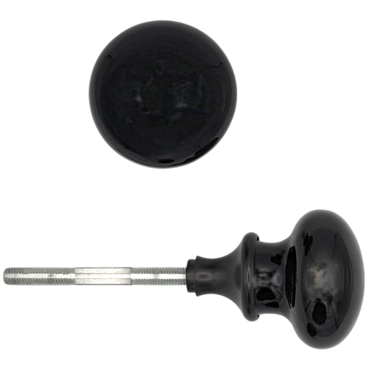 ##Antique Hardware## Black Porcelain Spare Knob Set (Several Finishes Available)