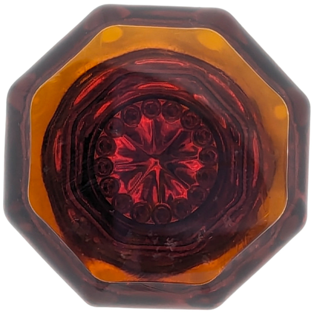 ##Antique Hardware## Amber Octagon Crystal Spare Door Knob Set (Several Finishes Available)