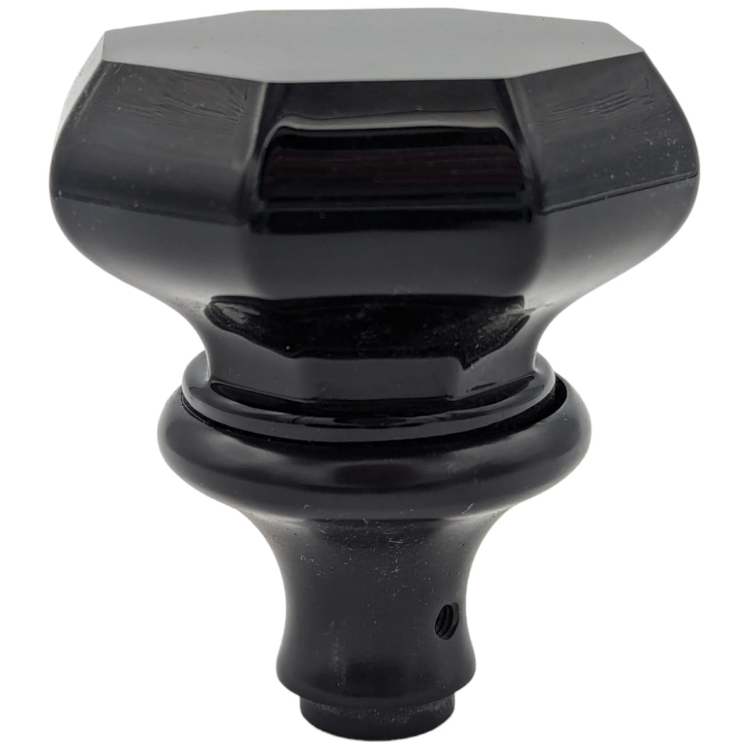 ##Antique Hardware## Octagon Black Glass Spare Door Knob Set (Several Finishes Available)