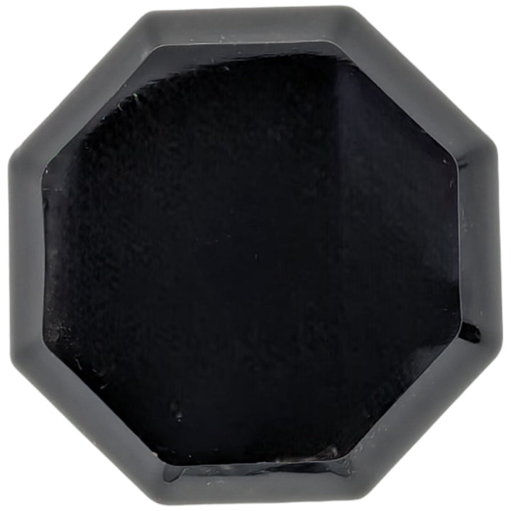 ##Antique Hardware## Octagon Black Glass Spare Door Knob Set (Several Finishes Available)