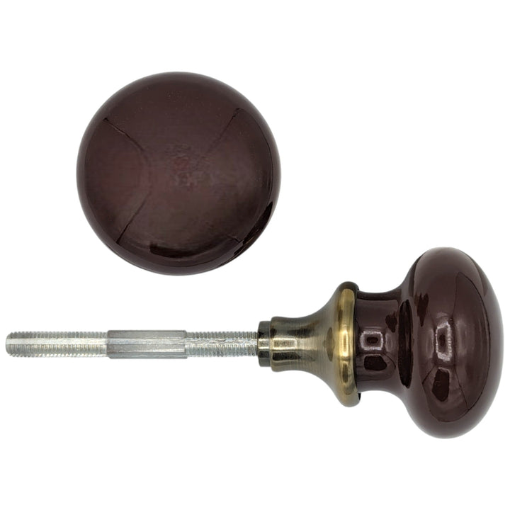 ##Antique Hardware## Brown Porcelain Spare Knob Set (Several Finishes Available)