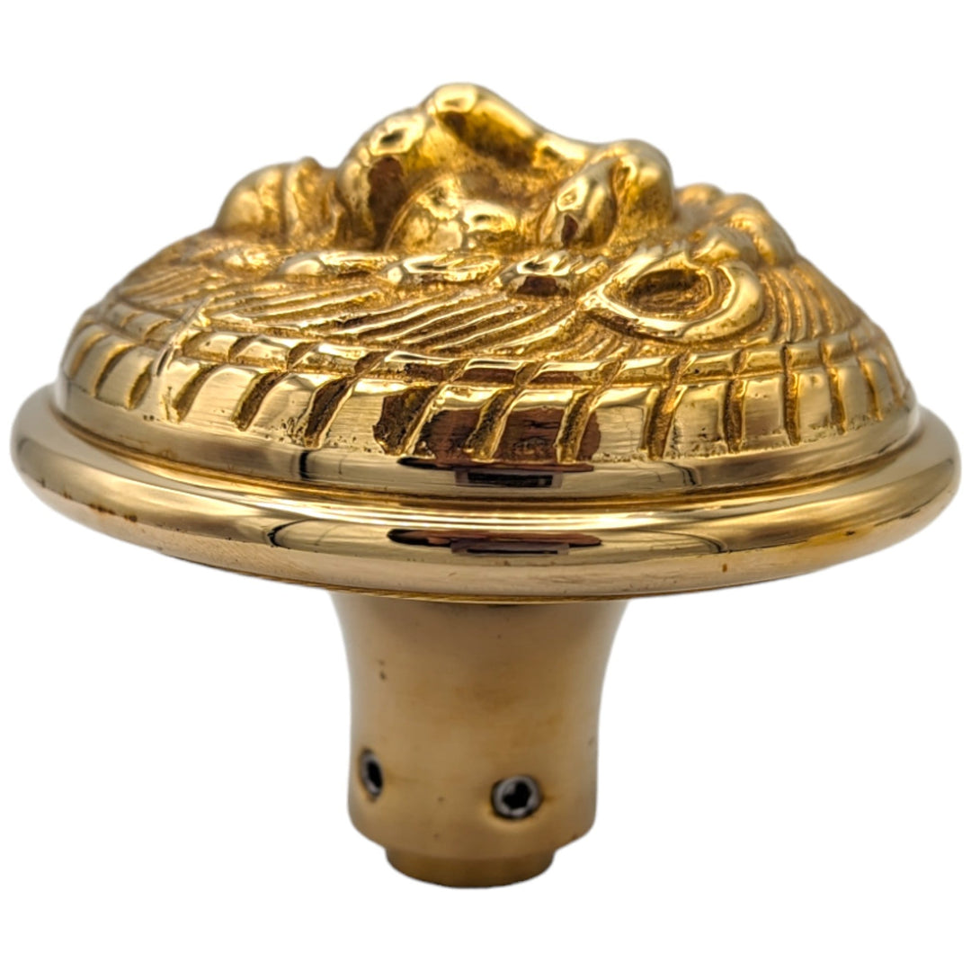 ##Antique Hardware## Lion Solid Brass Spare Door Knob Set (Several Finishes Available)