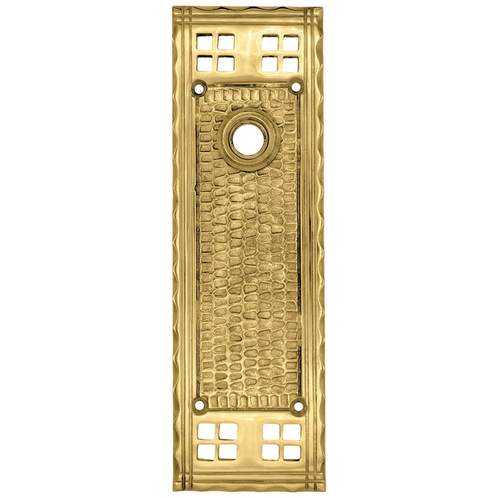 ##Antique Hardware## Craftsman Style Solid Brass Backplate (Several Finishes Available)