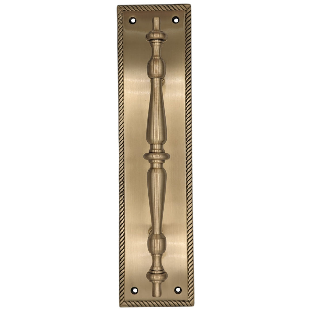 ##Antique Hardware## 11 1/2 Inch Georgian Roped Style Door Pull (Several Finishes Available)