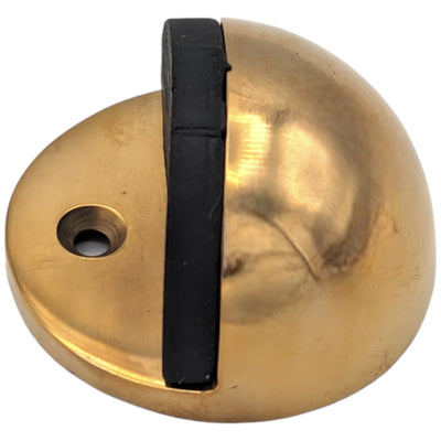 Low Profile Brass Floor Mounted Door Stop (Several Finishes Available)