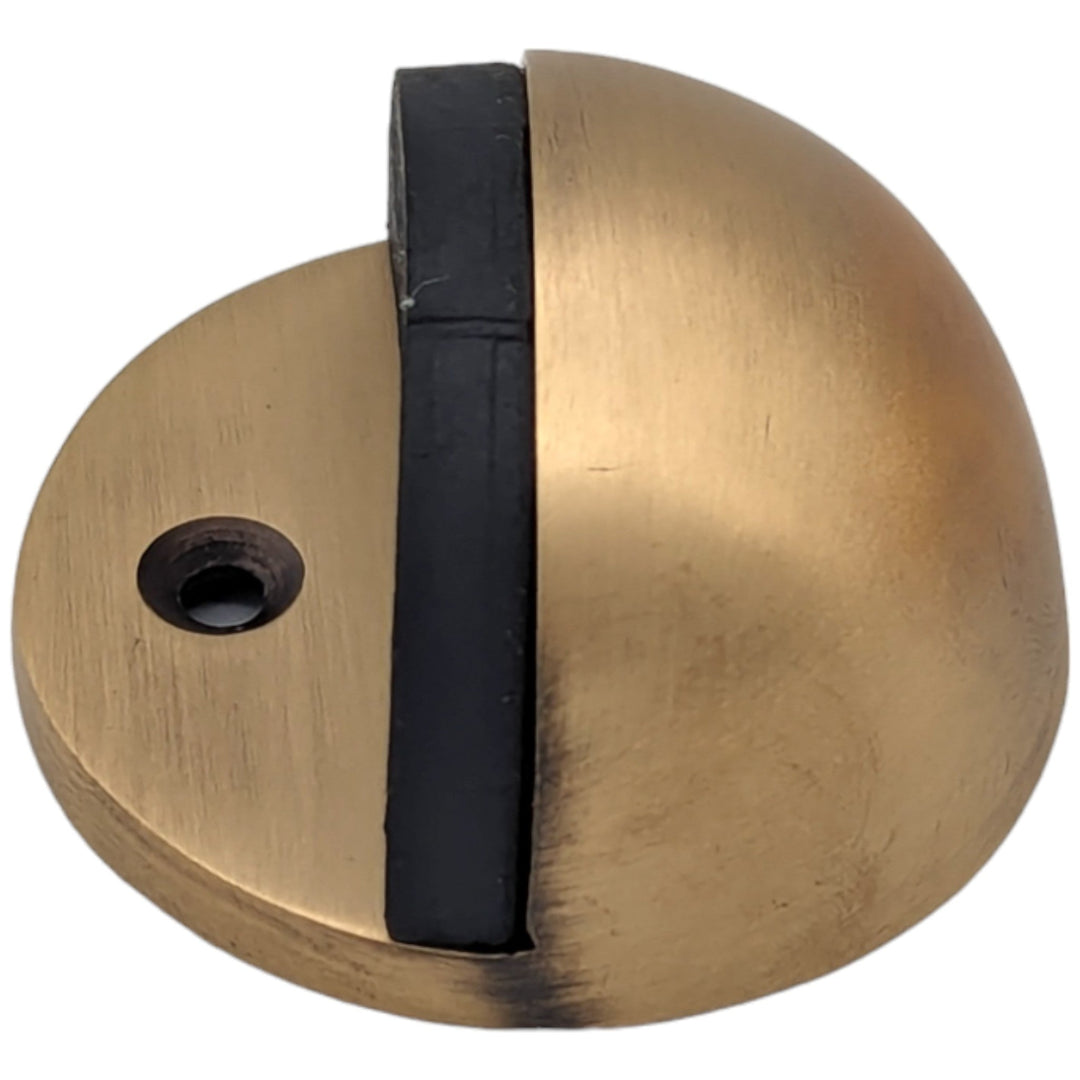 ##Antique Hardware## Low Profile Brass Floor Mounted Door Stop (Several Finishes Available)