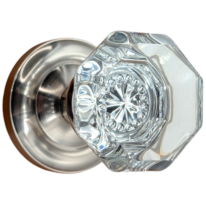 Magnifique™ Classic Door Set with Crystal Octagon Knobs (Several Finishes Available)