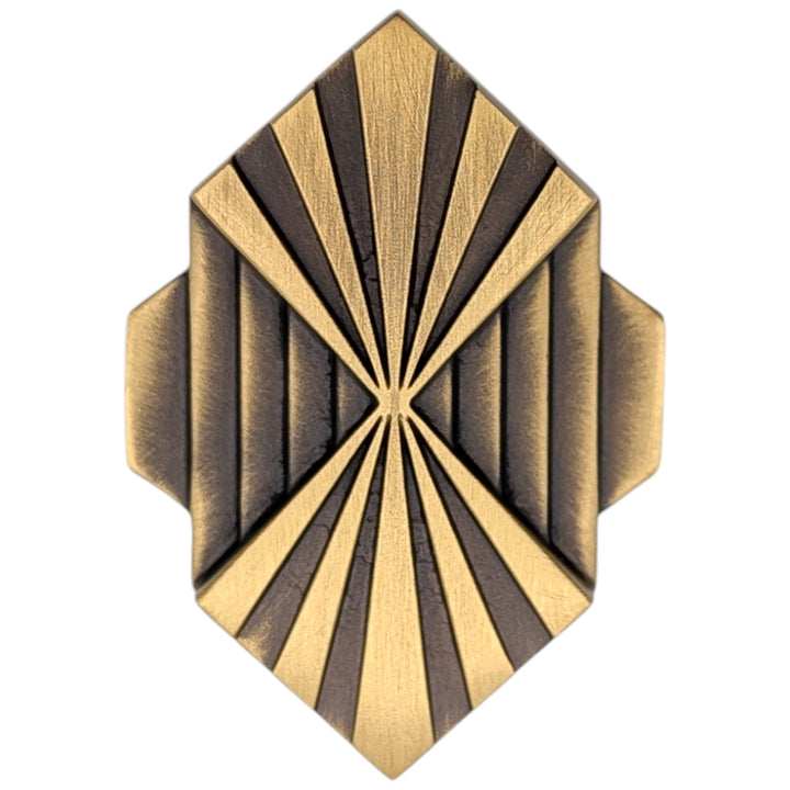 ##Antique Hardware## 2 inch Moderne Deco Cabinet Knob (Several Finishes Available)