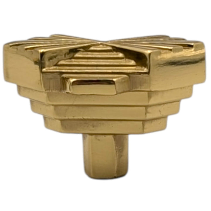 ##Antique Hardware## 1 1/2 inch Moderne Deco Cabinet Knob (Several Finishes Available)