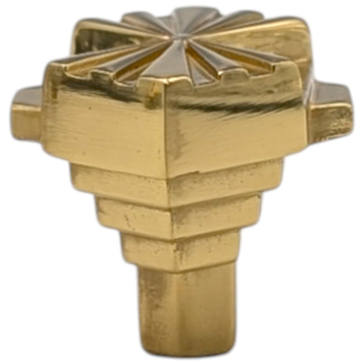 ##Antique Hardware## 1 1/2 inch Moderne Deco Cabinet Knob (Several Finishes Available)