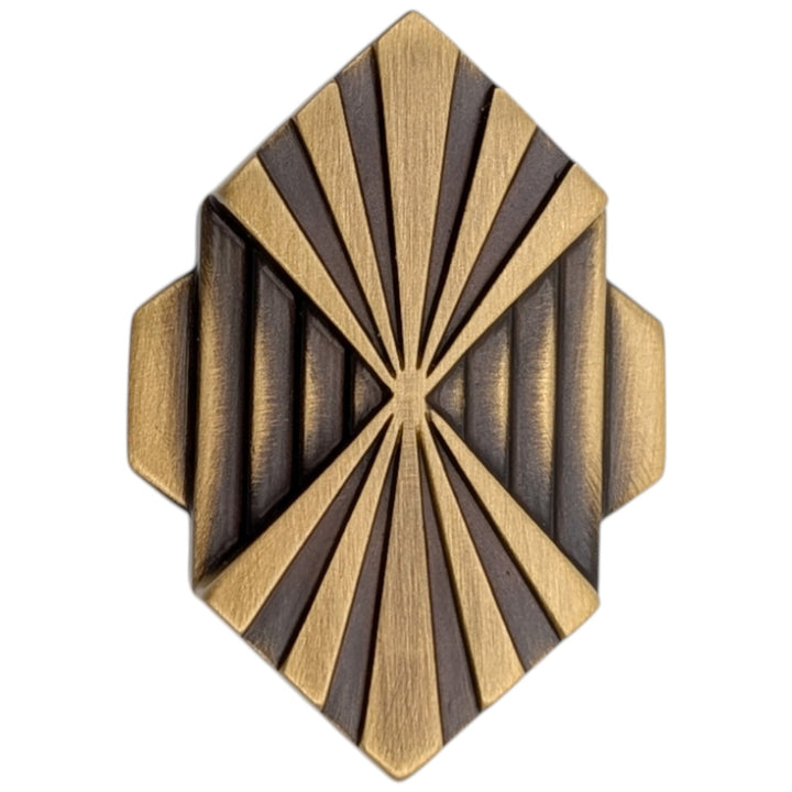 ##Antique Hardware## 1 1/2 inch Moderne Deco Cabinet Knob (Several Finishes Available)