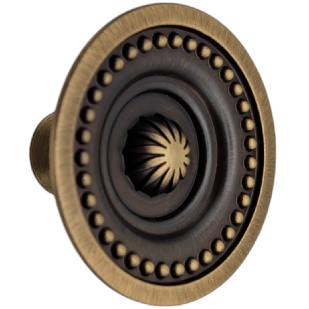 ##Antique Hardware## 2 inch Beaded Imperial Cabinet Knob (Several Finishes Available)